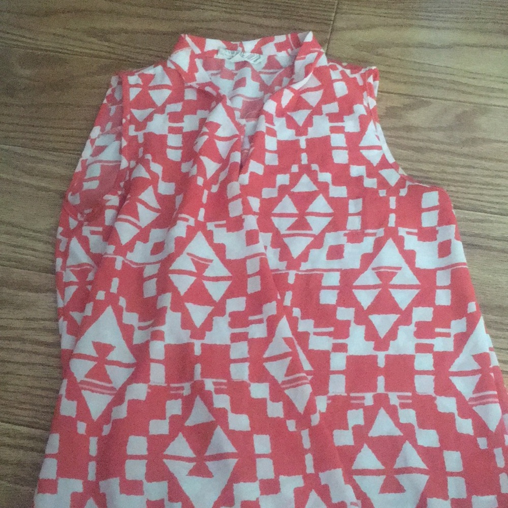 pink and white womens tank